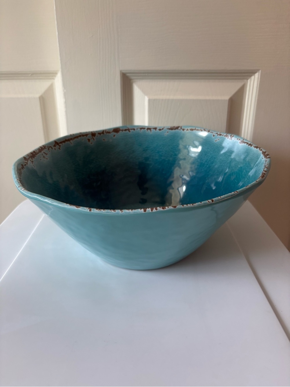 Al Fresco Melamine Serving Bowl Hobby Lobby Turquoise Blue